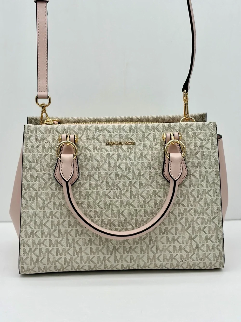 Michael Kors Marilyn Medium Satchel Crossbody Bag And Wallet Set
